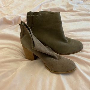 UO Seude Nude Bootie Heels